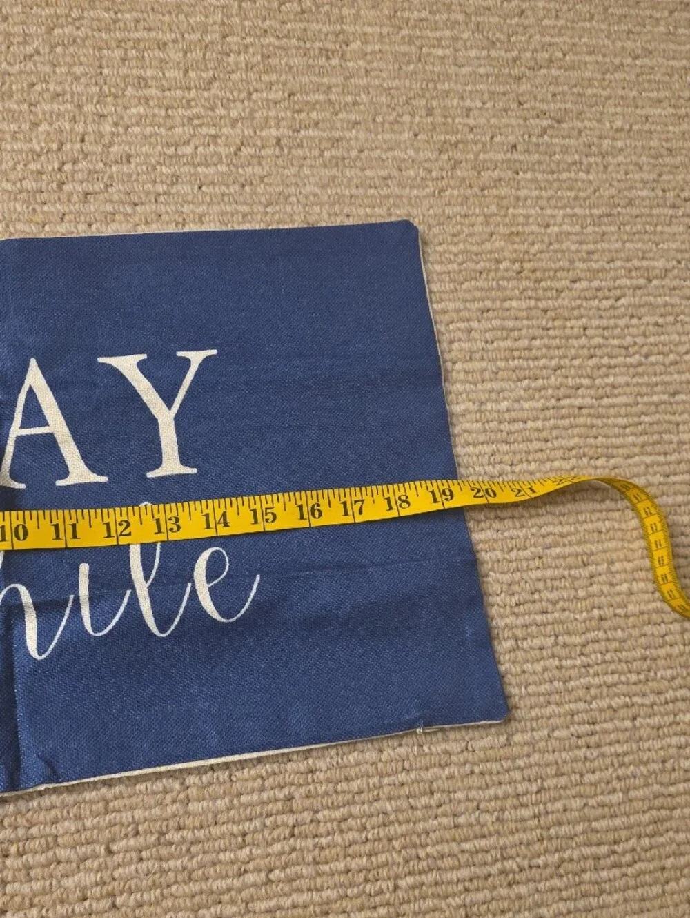 Welcome to Our Porch Navy Decorative Pillow Covers - Set of 2